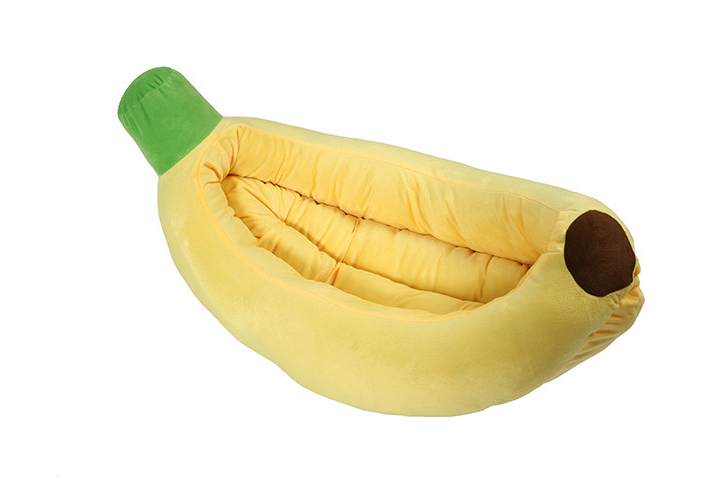 Almofada Lavável para Animais de Estimação Canil Banana Pet Bed