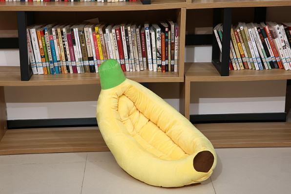 Almofada Lavável para Animais de Estimação Canil Banana Pet Bed